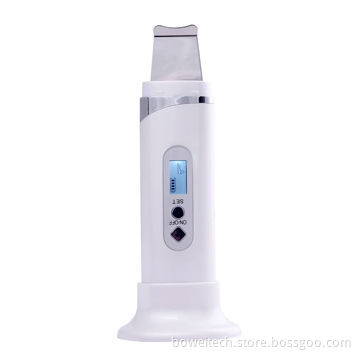 2MHz Rechargeable Ultrasound Skin Scrubber with LCD Display, EMS Skin Lifting, Peeling, Ion Lead-in